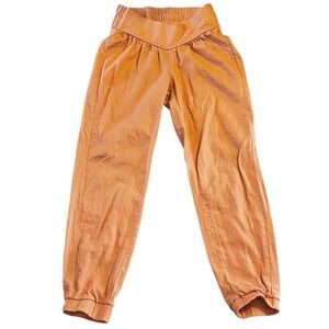 Ban.jara Linen Blend Jogger Pants – XS – Rust Orange – EUC